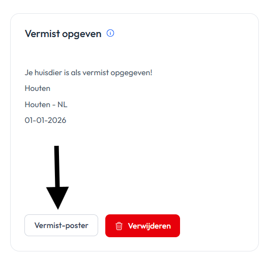 Vermist-poster maken