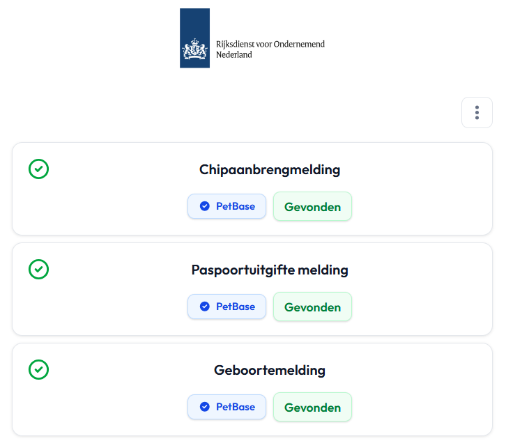 RVO meldingen van nest