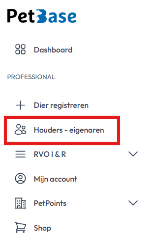 Houders - eigenaren