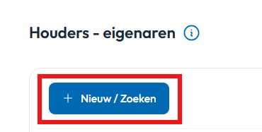 Houder nieuw zoeken