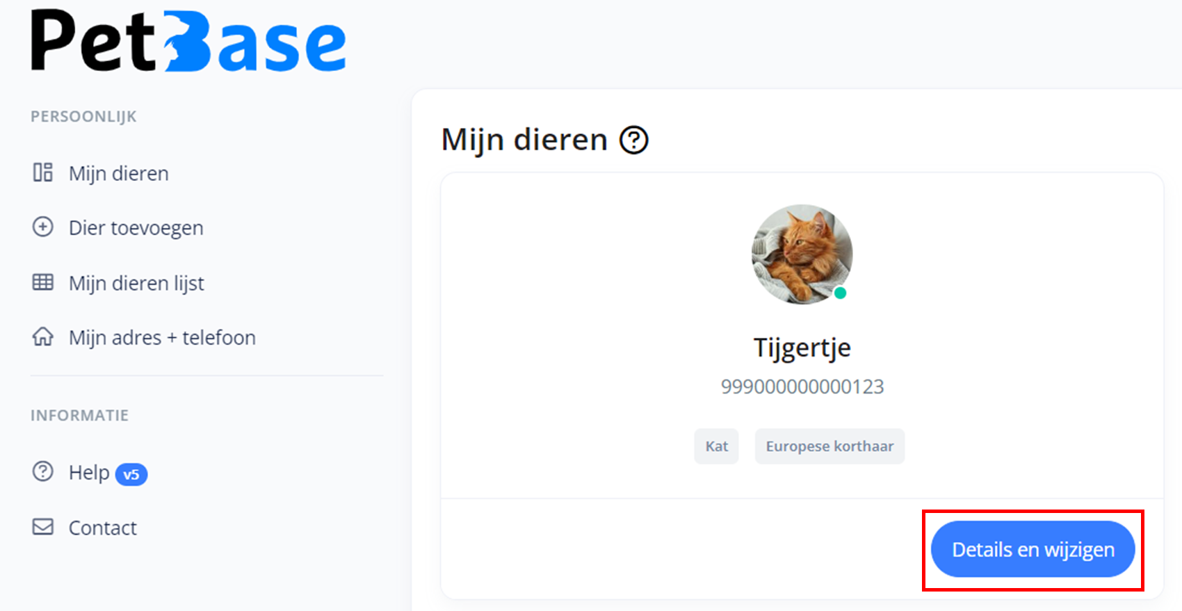 Hond overzetten nieuwe eigenaar