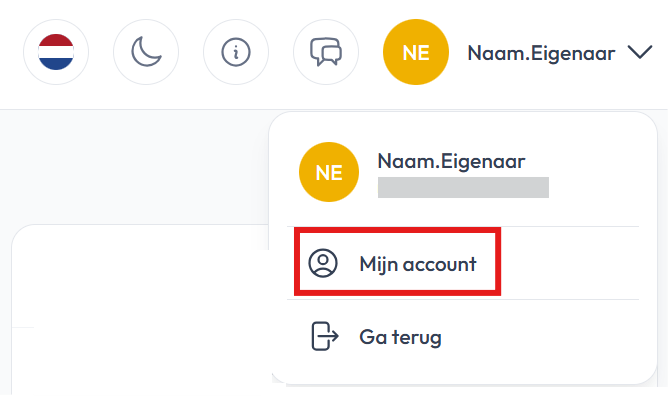 Mijn account