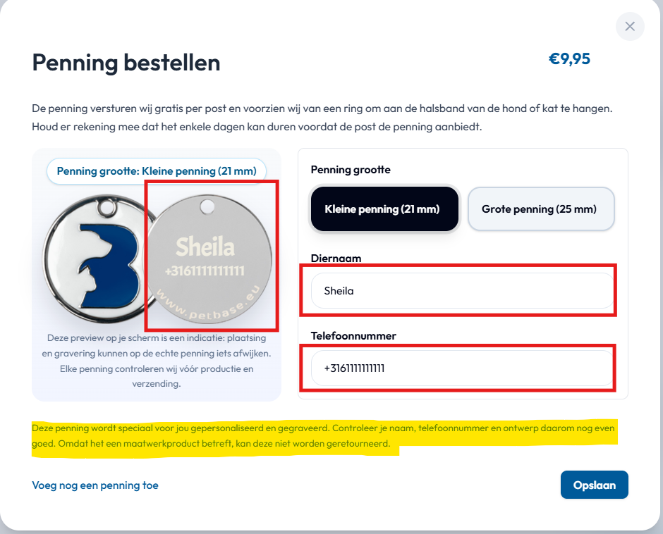 penning bestellen
