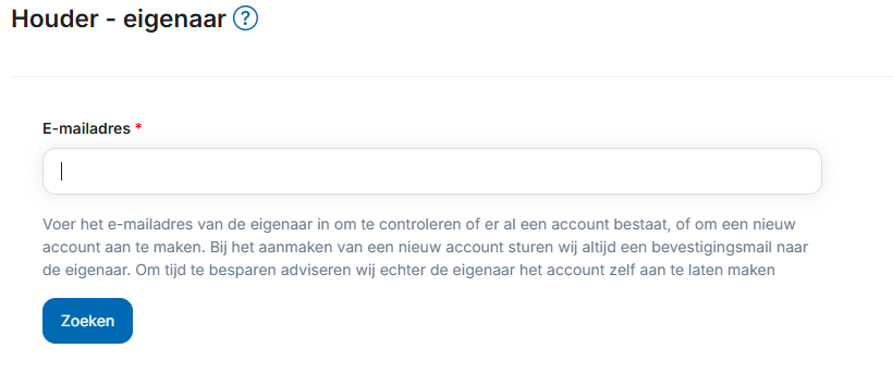 E-mailadres eigenaar zoeken PetBase