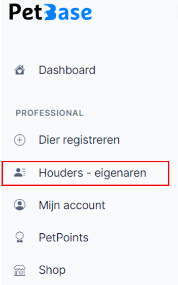 overzicht houders eigenaren