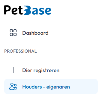 Houders - eigenaren PetBase