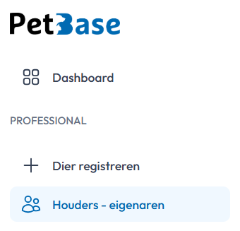 Houders - eigenaren PetBase