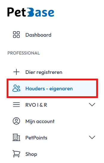 Houders - eigenaren