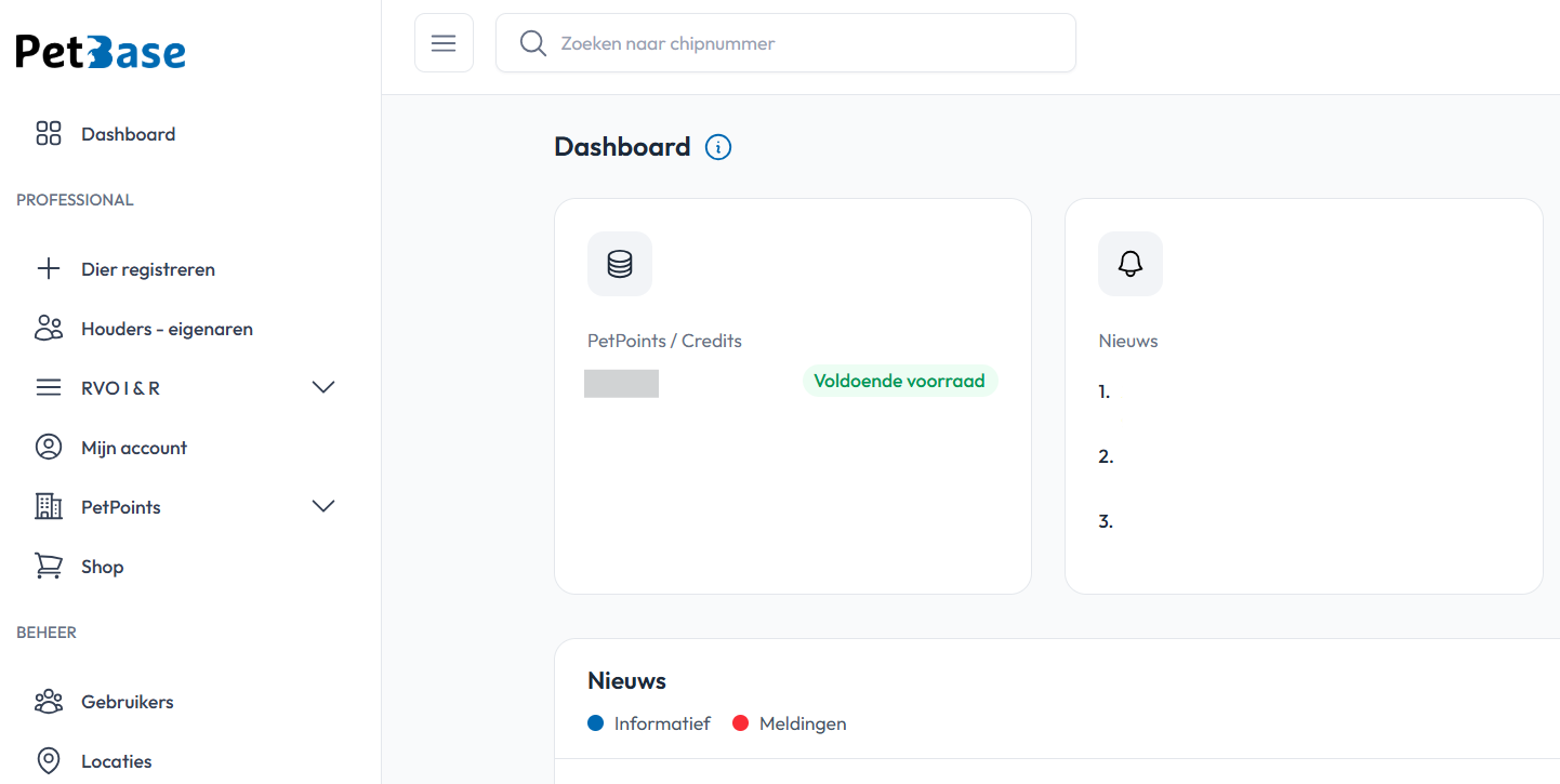 PetBase Dashboard
