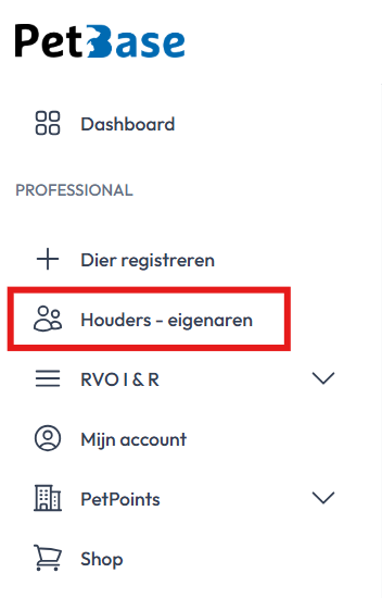 Houders - eigenaren