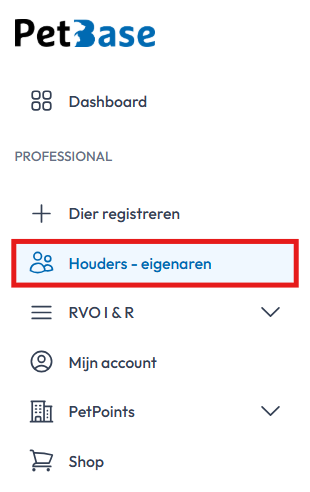 Houders eigenaren