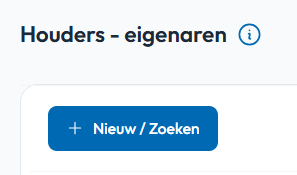 Houders eigenaren nieuw zoeken