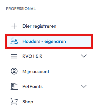 Houders - eigenaren