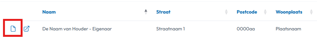 cliëntenkaart houderkaart houder