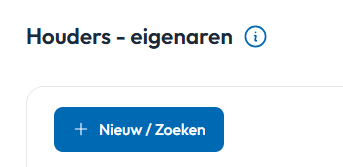 nieuwe houder aanmaken of opzoeken