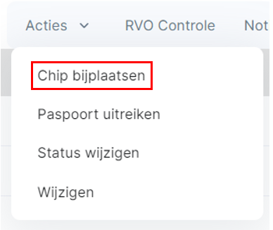 chip bijplaatsen