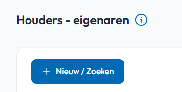 Nieuwe houder zoeken