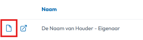 Houderkaart