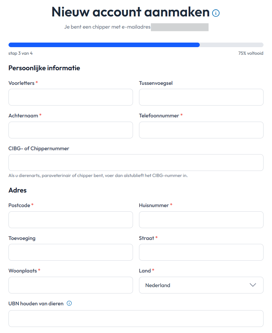 Persoonlijke informatie en adresgegevens