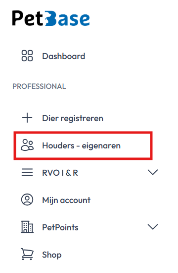 Houders eigenaren