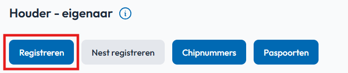 Dier registreren