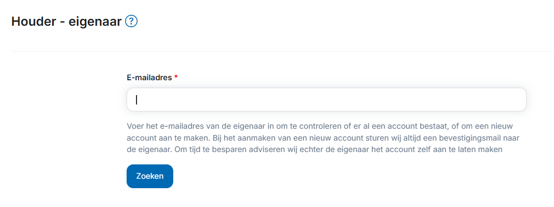 e-mailadres eigenaar opzoeken