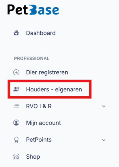 Houders - eigenaren