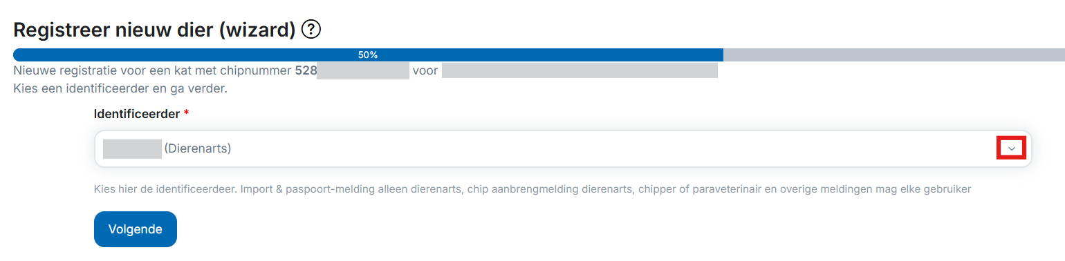 Identificeerder kiezen
