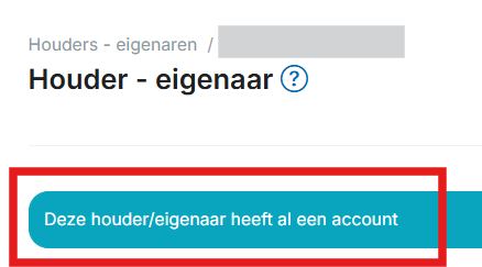 eigenaar heeft al een account