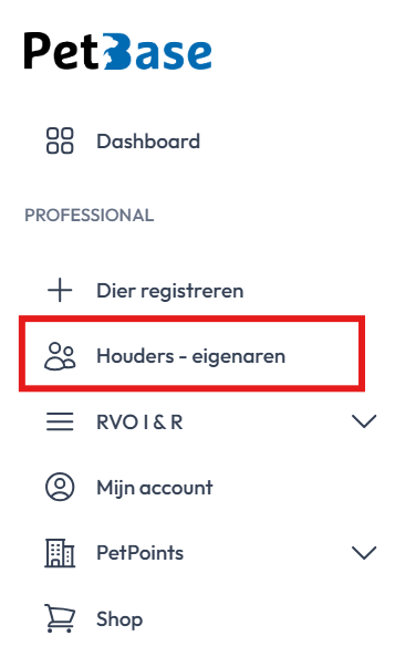 Houders - eigenaren