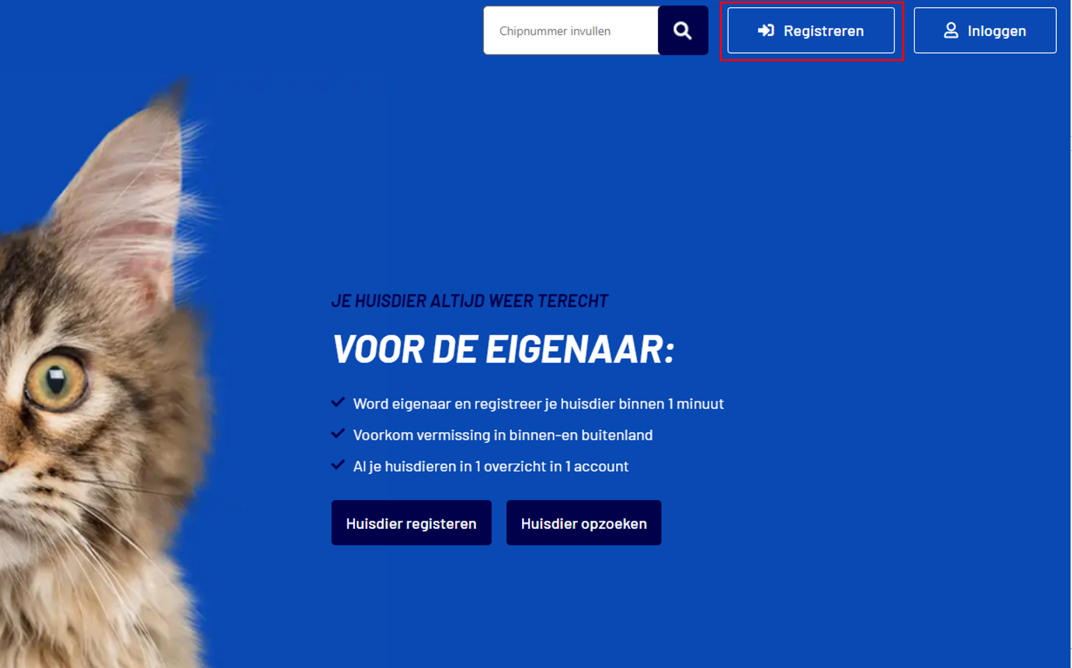 registreren account