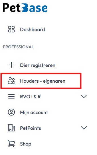 Houders - eigenaren