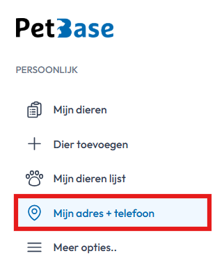 adres en contactgegevens wijzigen
