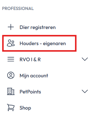 Houders - eigenaren