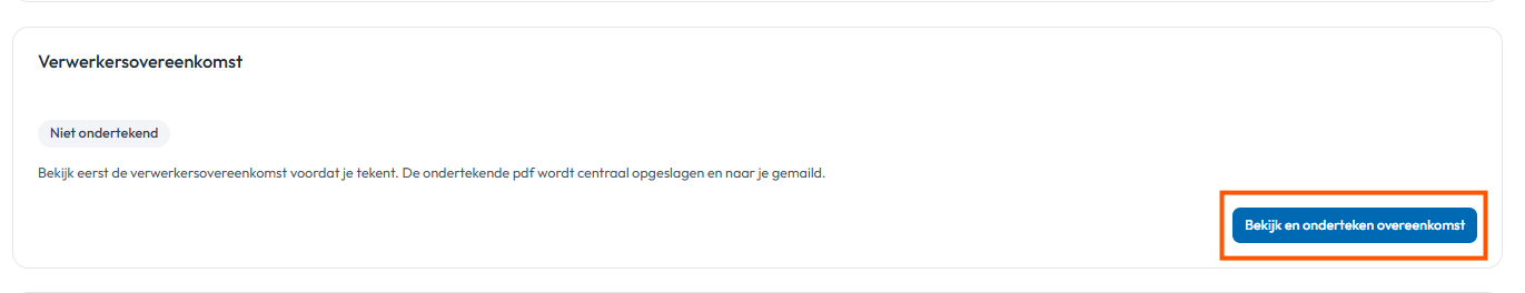 verwerkersovereenkomst
