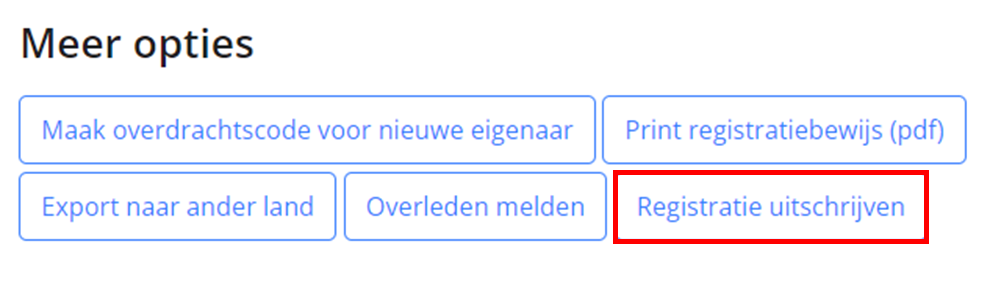 registratie uitschrijven