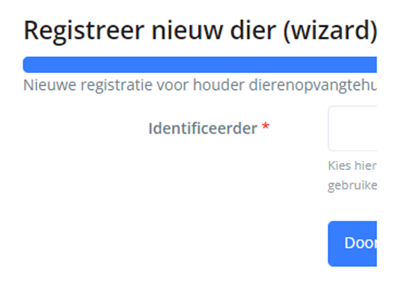 registreren dier