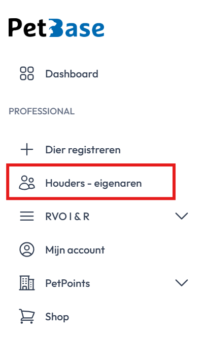 Houders - eigenaren