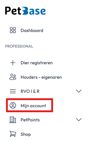 Mijn account