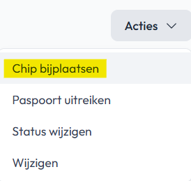 chip bijplaatsen