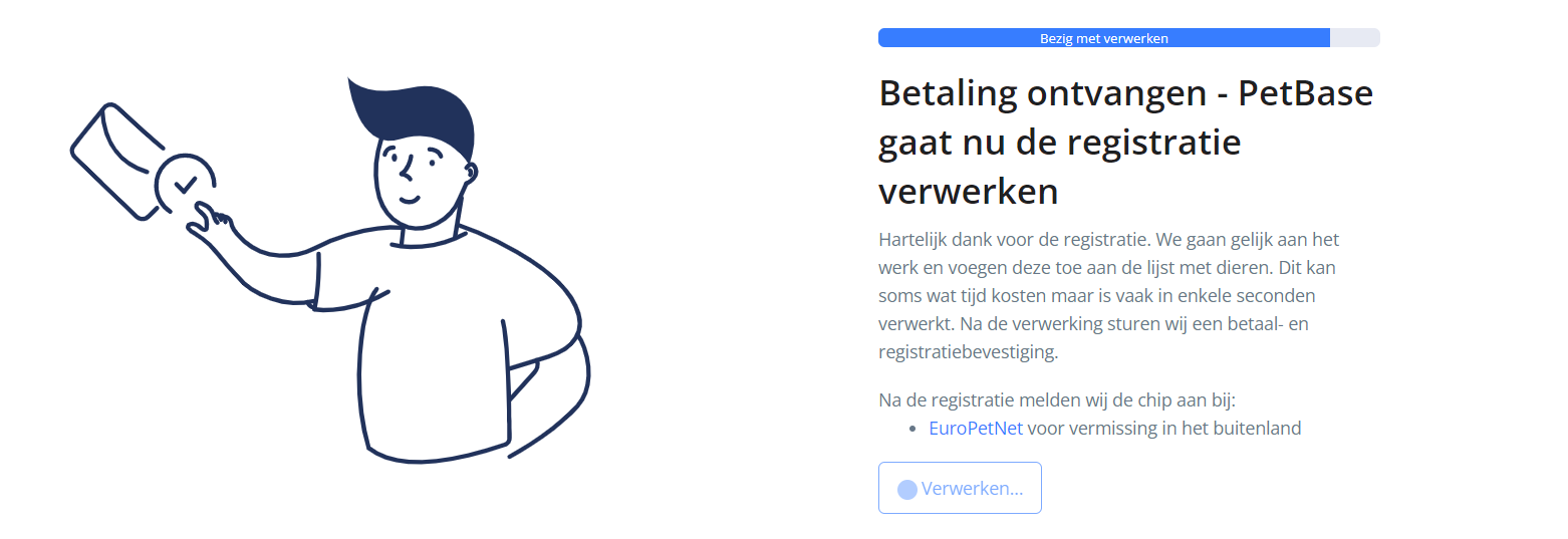 Verwerking registratie