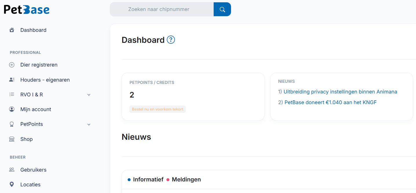 PetBase Dashboard
